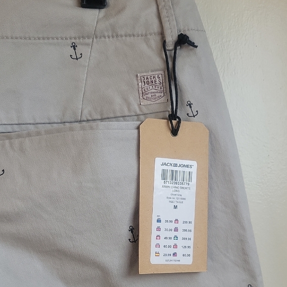 Jack & Jones Light Gray Shorts New - Picture 6 of 11